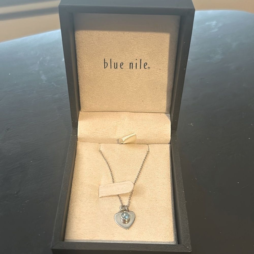 Blue Nile Blue Topaz Heart Pendant in Sterling Silver (4.5mm)